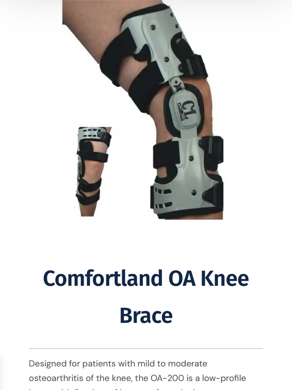 Comfortland Osteoarthritis Left knee brace OA-200 model